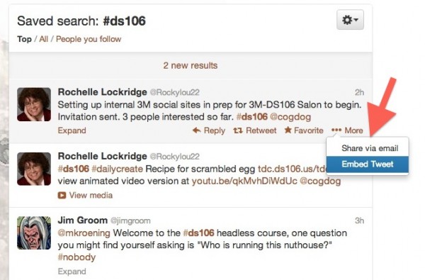 embedded tweet